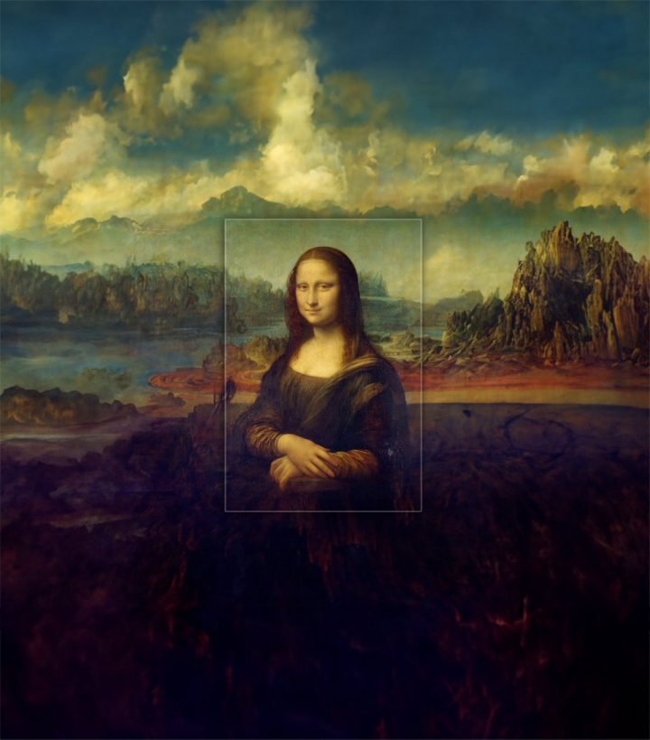 Đây sẽ là khung cảnh phía sau bức ảnh gốc của Mona Lisa do AI tạo ra.