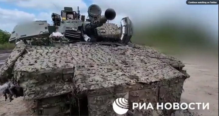 Xe chiến đấu bộ binh 'tốt nhất' của Ukraine bị Nga thu giữ sau khi trúng RPG