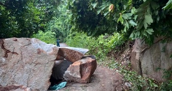 An Giang: Khẩn trương khắc phục hậu quả sạt lở đá ở núi Ba Thê
