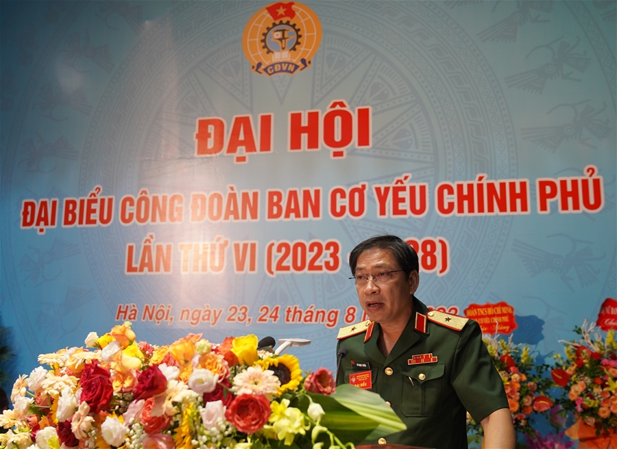 Đại hội đại biểu Công đoàn Ban Cơ yếu Chính phủ lần thứ VI nhiệm kỳ 2023-2028