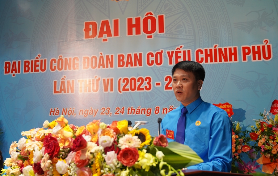 Đại hội đại biểu Công đoàn Ban Cơ yếu Chính phủ lần thứ VI nhiệm kỳ 2023-2028