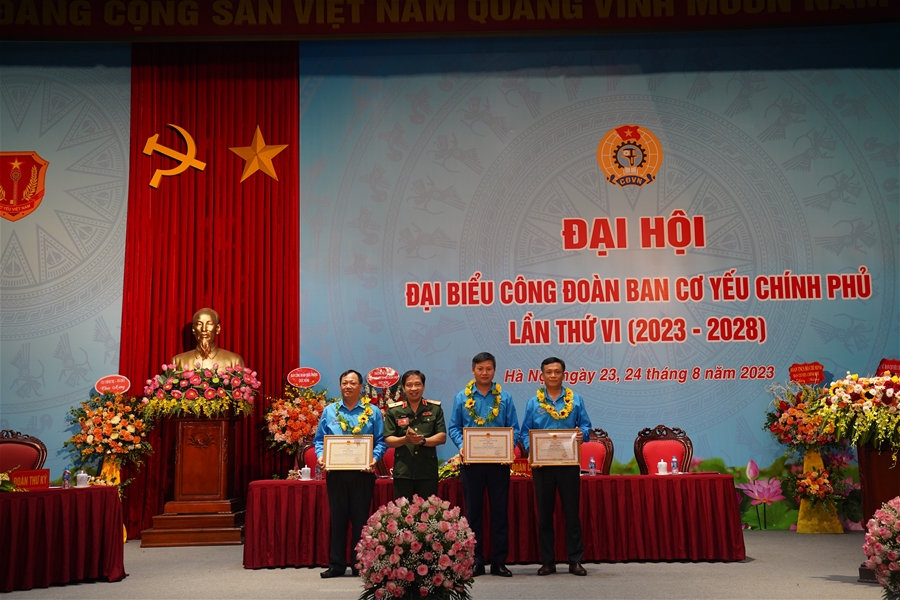 Đại hội đại biểu Công đoàn Ban Cơ yếu Chính phủ lần thứ VI nhiệm kỳ 2023-2028