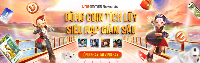 VNGGames Rewards chính thức ra mắt game thủ hôm nay 29.8