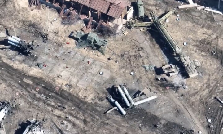 Trận địa S-300 Ukraine bị phá hủy hồi tháng 3/2022.