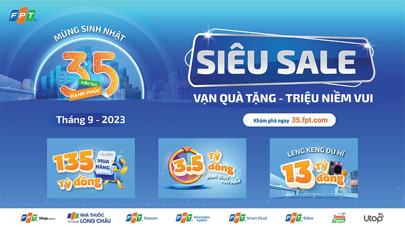 Siêu Sale - Vạn quà tặng, triệu niềm vui tại FPT