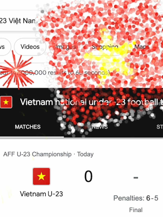 Google tặng quà đặc biệt mừng U23 Việt Nam lên ngôi vô địch - Ảnh 3. Google tặng quà đặc biệt mừng U23 Việt Nam lên ngôi vô địch - Ảnh 3.