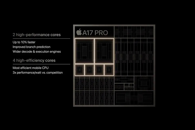 Apple ra mắt chip A17 Pro với GPU được thiết kế lại hoàn toàn