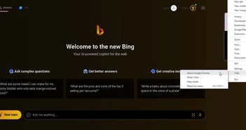 Chatbot Bing AI mở rộng sang trình duyệt Chrome và Safari Chatbot Bing AI mở rộng sang trình duyệt Chrome và Safari