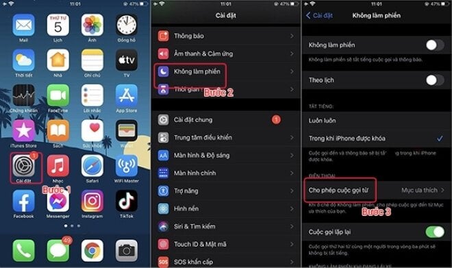 Cách sử dụng chế độ không làm phiền trên iPhone