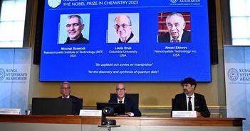 Nobel Hóa học 2023 được trao cho 3 nhà khoa học phát hiện chấm lượng tử