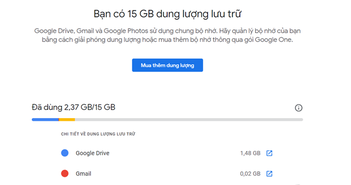 Làm gì khi dung lượng Google Drive và Gmail bị đầy? Làm gì khi dung lượng Google Drive và Gmail bị đầy?