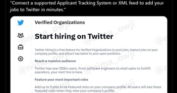 X (Twitter) chính thức cạnh tranh với LinkedIn: Ra mắt tính năng tuyển dụng độc đáo