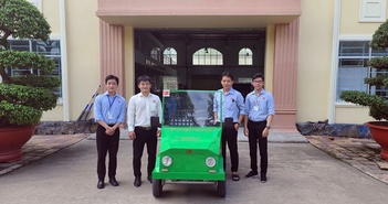 Cần Thơ: Nhóm sinh viên sáng chế ôtô điện thân thiện môi trường