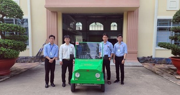 Cần Thơ: Nhóm sinh viên sáng chế ôtô điện thân thiện môi trường Cần Thơ: Nhóm sinh viên sáng chế ôtô điện thân thiện môi trường