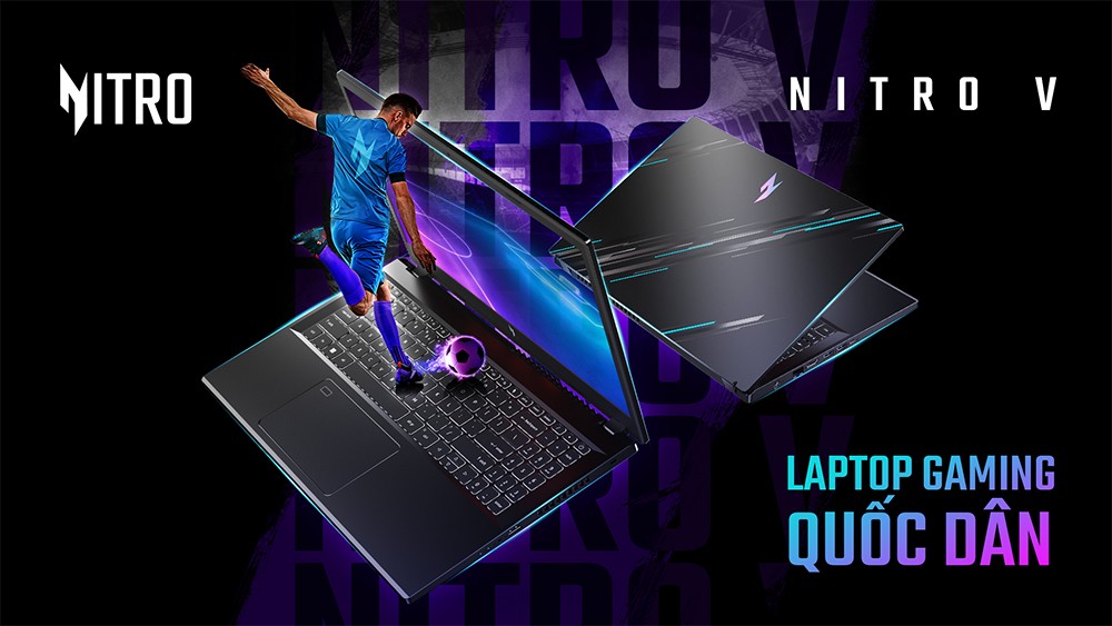 Acer Nitro V: Phiên bản laptop gaming quốc dân mới nhất với CPU Intel Gen 13, GPU RTX 4050