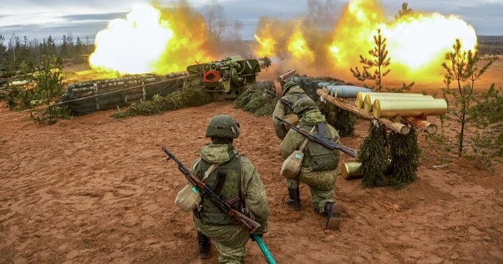 Một khẩu đội pháo của Quân đội Nga.