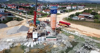 Quảng Bình: Giải quyết ô nhiễm do trạm trộn bêtông ximăng ở Quảng Sơn Quảng Bình: Giải quyết ô nhiễm do trạm trộn bêtông ximăng ở Quảng Sơn