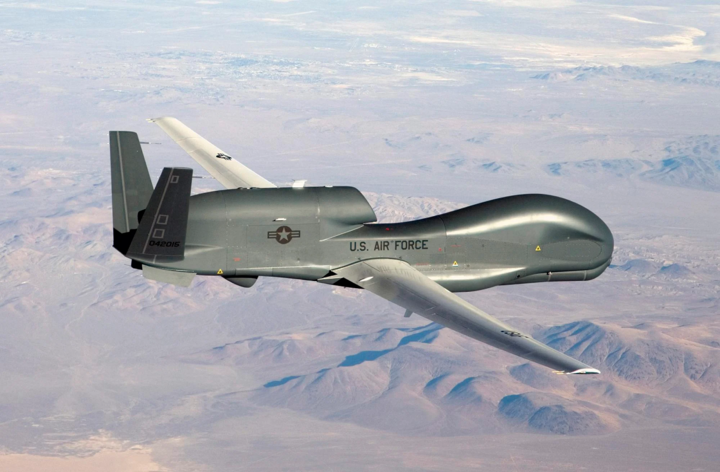 UAV Global Hawk của Mỹ có giá khoảng 130 triệu USD mỗi chiếc. (Ảnh: SCMP)