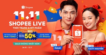 Shopee triển khai chương trình 11.11 thông qua chuỗi livestream Shopee triển khai chương trình 11.11 thông qua chuỗi livestream