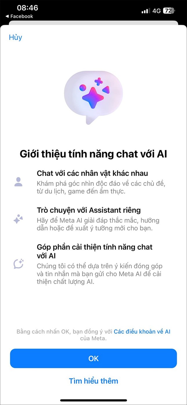 Meta cho phép người dùng trò chuyện với AI trong ứng dụng Facebook Messenger