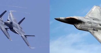 So sánh tiêm kích tàng hình J-20 của Trung Quốc và F-22 của Mỹ So sánh tiêm kích tàng hình J-20 của Trung Quốc và F-22 của Mỹ