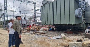 Hoàn thành nâng công suất máy biến áp 110kV Trạm biến áp 220kV Huế Hoàn thành nâng công suất máy biến áp 110kV Trạm biến áp 220kV Huế