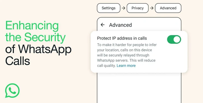 WhatsApp giới thiệu tính năng bảo mật giúp bảo vệ địa chỉ IP và ẩn vị trí người dùng trong cuộc gọi