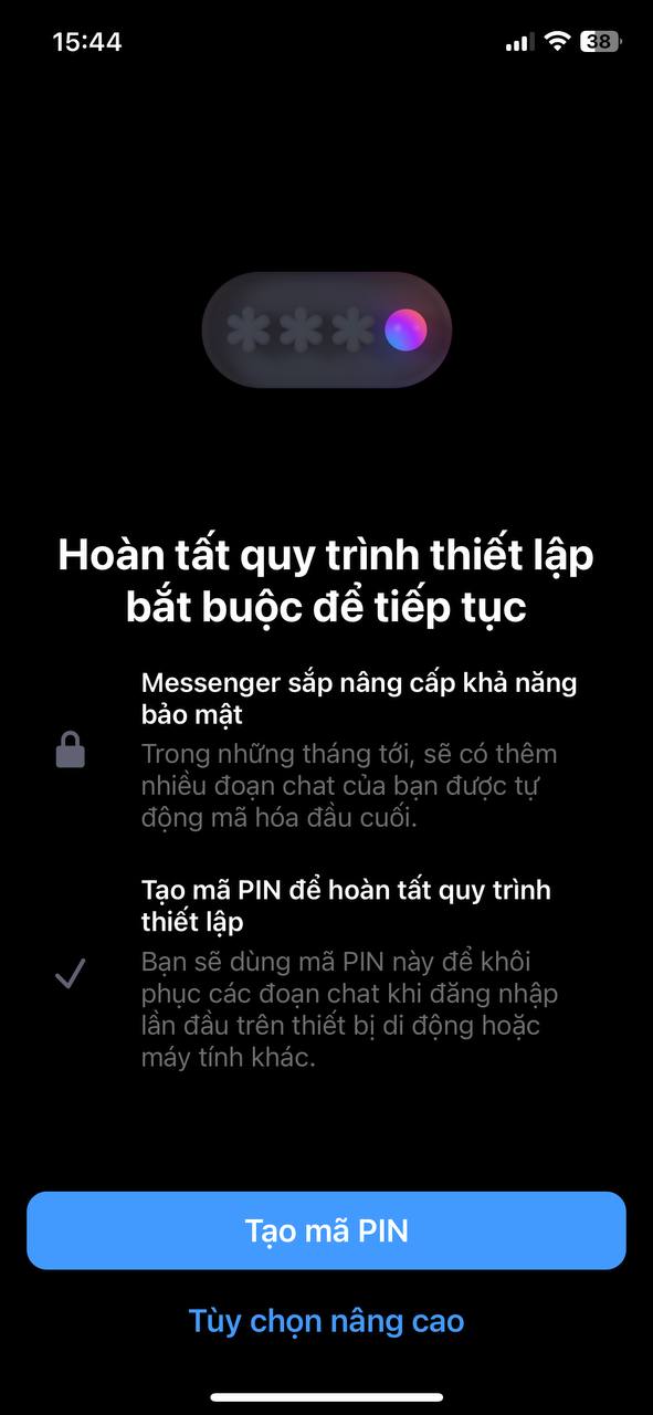 Messenger chính thức được Facebook tăng bảo mật, phải có mã pin mới vào xem được tin nhắn!