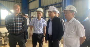 Tổng Giám đốc Petrovietnam Lê Mạnh Hùng kiểm tra công tác vận hành NMNĐ Thái Bình 2