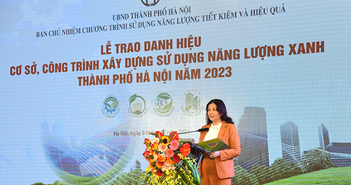Hà Nội vinh danh 66 cơ sở, công trình sử dụng năng lượng xanh 2023