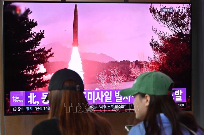 Hàn Quốc và Nhật Bản công bố dữ liệu liên quan vụ phóng tên lửa của Triều Tiên
