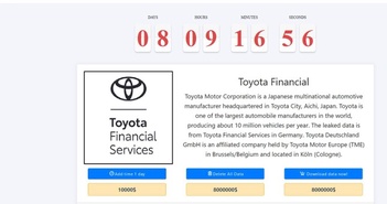 Toyota bị tấn công an ninh mạng, đối mặt số tiền chuộc hàng triệu USD