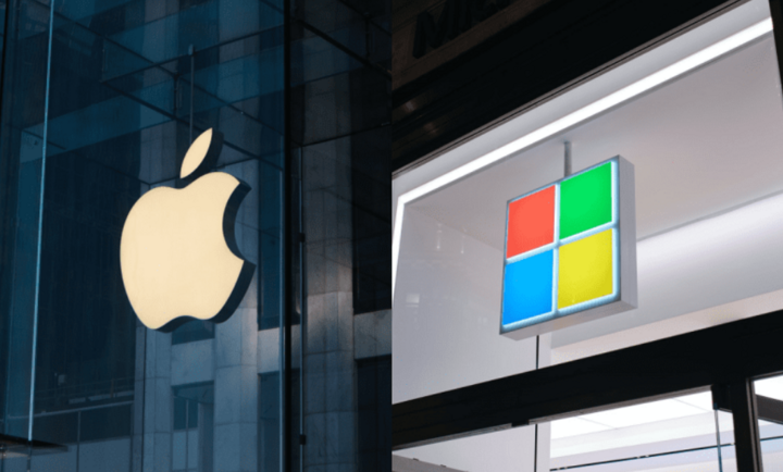 Microsoft vượt Apple trở thành công ty giá trị nhất thế giới. (Ảnh: Fifthperson)