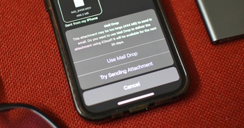 Cách gửi tệp đính kèm dung lượng 'khủng' qua email bằng tính năng của iOS Cách gửi tệp đính kèm dung lượng 'khủng' qua email bằng tính năng của iOS