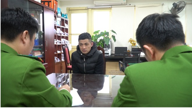 Cơ quan Công an làm việc với đối tượng trong vụ việc