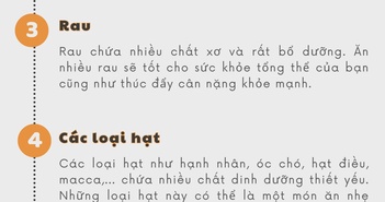 7 thực phẩm tốt cho sức khỏe giúp giảm cân bền vững