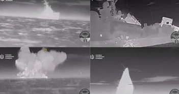 Ukraine tuyên bố đánh chìm tàu chiến Nga ngoài khơi Crimea