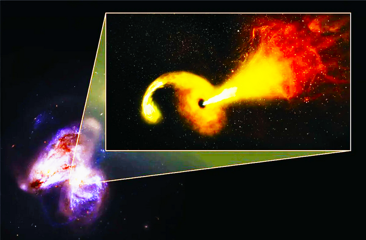 Lỗ đen quái vật nổi cơn thịnh nộ 'quậy' thiên hà chủ