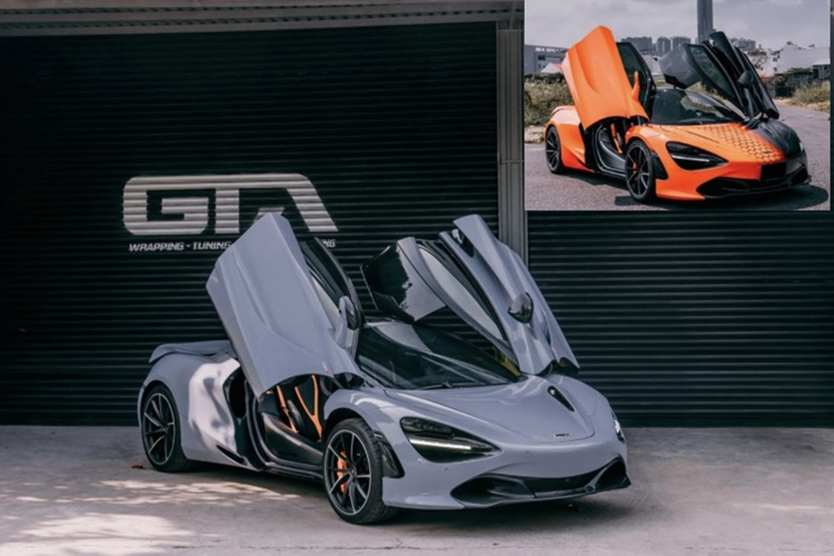 Sieu xe McLaren 720S mau xam doc nhat Viet Nam “thay ao” moi