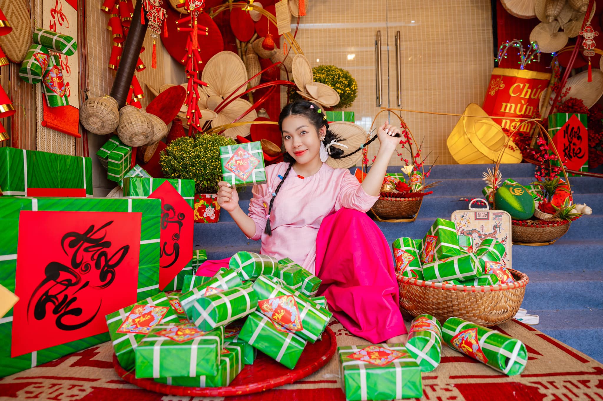 Một gia đình Bắc Giang chi 700 triệu biến sảnh nhà thành chợ Xuân, mở cửa miễn phí xuyên Tết  - Ảnh 1.