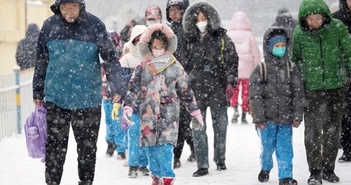 Trung Quốc: Sóng lạnh tràn vào nhiều nơi ở miền Nam, nhiệt độ giảm đến 20 độ C