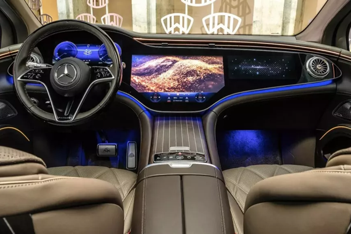 Mercedes-Maybach EQS 680 sắp ra mắt Việt Nam, chạy 600km/lần sạc - Hình 4 Mercedes-Maybach EQS 680 sap ra mat Viet Nam, chay 600km/lan sac-Hinh-4