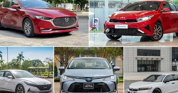 Mazda3 bán chạy nhất phân khúc, Toyota Corolla Altis xếp bét bảng