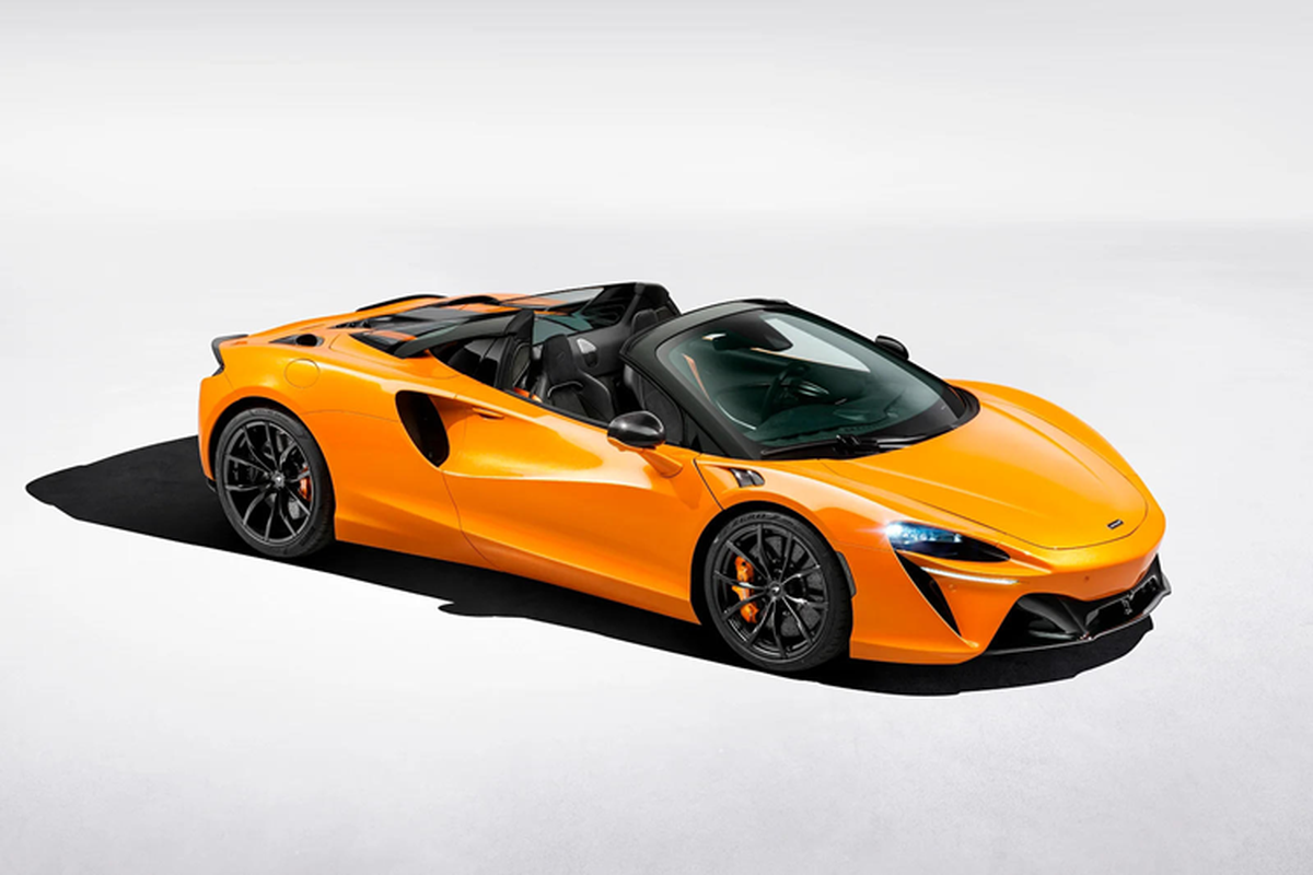 McLaren Artura Spider tu 6,9 ty dong, chay 33 km khong 