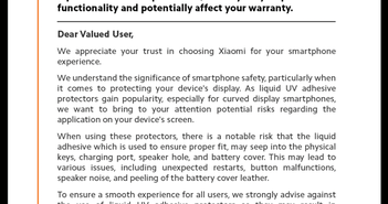 Xiaomi cảnh báo loại dán màn hình phổ biến tại Việt Nam này sẽ gây hỏng máy, từ chối bảo hành