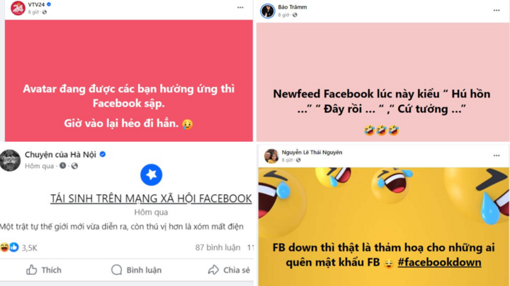 Facebook sập trong 2 giờ, cộng đồng mạng 'sang chấn tâm lý'