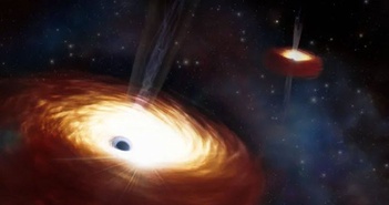 Cặp hố đen siêu nặng, gấp 28 tỷ lần Mặt Trời