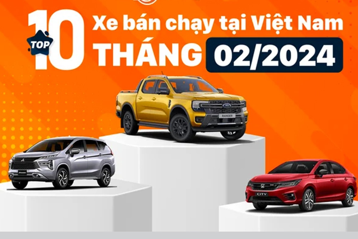 Toyota "mất tích" trong top ôtô bán chạy nhất Việt Nam tháng 2/2024