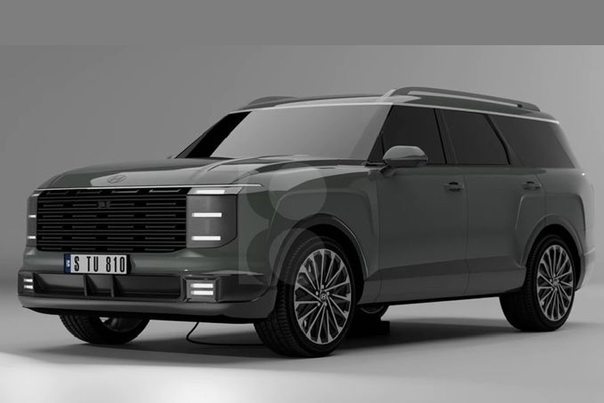 Hyundai Palisade 2025 lộ diện, vuông vức và "sang chảnh" hơn SantaFe 2024 Hyundai Palisade 2025 lo dien, vuong vuc va