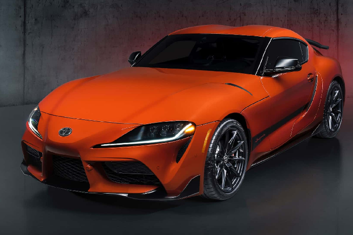 Toyota GR Supra kỷ niệm 45 năm giới hạn 450 xe màu cam - Hình 3 Toyota GR Supra ky niem 45 nam gioi han 450 xe mau cam-Hinh-3